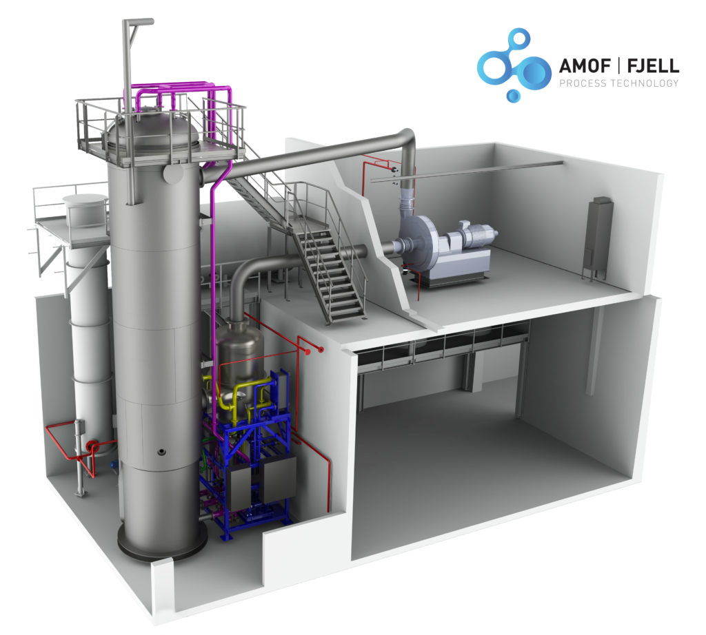 High viscosity MVR falling film evaporator