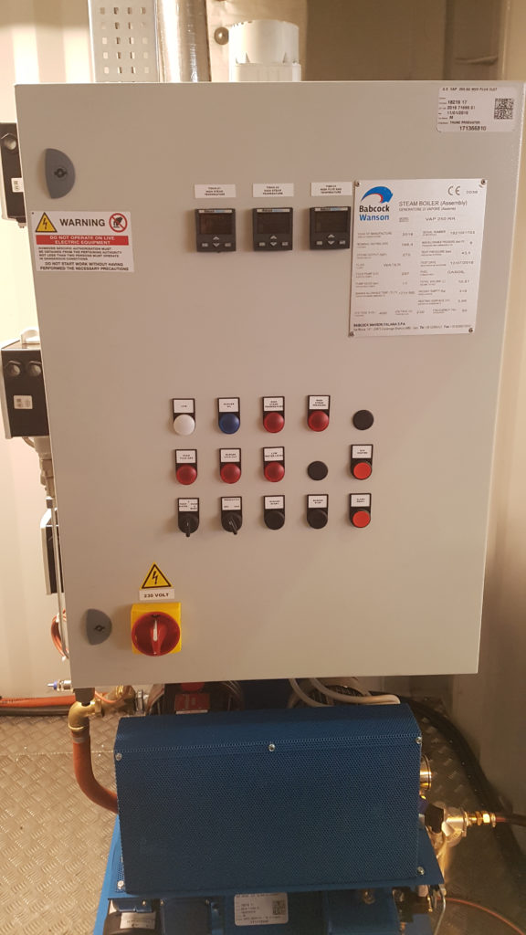 Steam Generator control panel